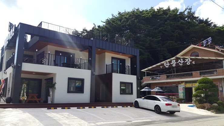 단풍산장, 펜션 입구